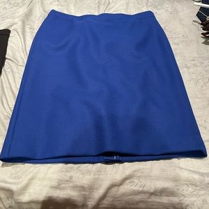 JCrew blue wool pencil skirt, size 16T